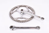 Capo Exakt Tretkurbel / Keil-Kurbel 3-arm cottered chrome steel crank set with 52/49 teeth in 170 mm from the 1950s - 1960s