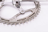 Capo Exakt Tretkurbel / Keil-Kurbel 3-arm cottered chrome steel crank set with 52/49 teeth in 170 mm from the 1950s - 1960s