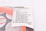 NOS Orange Velda Road cylco set: VC-ROADSET-E4 complete Cable Set  Brake and gear shifting Cable and Casing / Housing set