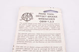 NOS Park Tool Offset Brake Wrench #OBW-1 in 10mm and 13mm from the 1980s/1990s