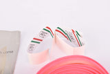 NOS/NIB 3ttt pink handlebar tape with silver end plugs from the 1980s