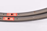 NOS Nisi dark anodized AN85 tubular Rims 650C/571mm with 28 holes from the 1980s