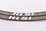 NOS Nisi dark anodized AN85 tubular Rims 650C/571mm with 28 holes from the 1980s