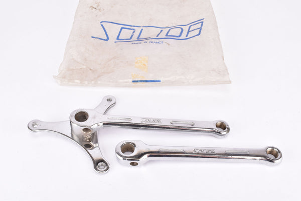 NOS Solida 3-arm cottered chromed steel crankset in 170 mm from the 1970s - 1980s