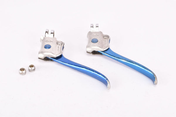 Weinmann AG Touring Handlebar Brake Lever Set blue anodized from the 1970s