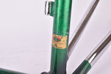 Custom painted dark metallic green glossy liquid Chesini Arena frame set with effect paint in 59.5 cm (c-t) / 58 cm (c-c) with Columbus SL tubing from the early 1980s / 1990s