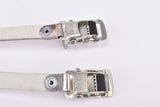NOS white AFA leather toe clip straps