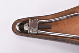 Brown Selle Ideale 134 with rear aluminum carrier from the 1980s