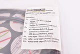 NOS Black Velda Road cylco set: VC-ROADSET-A1 complete Cable Set  Brake and gear shifting Cable and Casing / Housing set