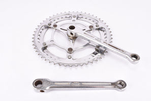 Stronglight #No.52 Diamant fluted 3-arm cottered steel crank set with 52/45 teeth in 170 mm from the 1950s - 1960s