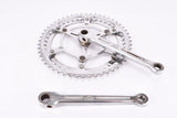Stronglight #No.52 Diamant fluted 3-arm cottered steel crank set with 52/45 teeth in 170 mm from the 1950s - 1960s