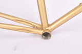 Golden Liberia Road Bike frame set in 58 cm (c-t) / 56 cm (c-c) with Reynolds 531 tubing and Simplex dropouts from 1970s