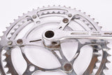 Stronglight #No.52 Diamant fluted 3-arm cottered steel crank set with 52/45 teeth in 170 mm from the 1950s - 1960s