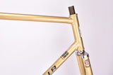 Golden Liberia Road Bike frame set in 58 cm (c-t) / 56 cm (c-c) with Reynolds 531 tubing and Simplex dropouts from 1970s