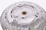 NOS cottered chromed steel right crankarm with 52/40 teeth and chainguard ring in 165 mm