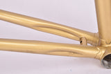 Golden Liberia Road Bike frame set in 58 cm (c-t) / 56 cm (c-c) with Reynolds 531 tubing and Simplex dropouts from 1970s