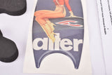 NOS Cinelli Alter / Integralter Pin Up Girls for Stems in 100 - 110 mm with Vintage stewardess / Hostess / Airforce Motto from the 1990s