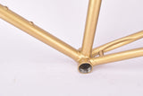 Golden Liberia Road Bike frame set in 58 cm (c-t) / 56 cm (c-c) with Reynolds 531 tubing and Simplex dropouts from 1970s