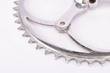 Mint Smutny 2-arm fluted cottered chromed steel crank set with 49 teeth in 175 mm from the 1930s - 1940s (Zweiarm Kurbel, Neuwertig)