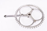 Mint Smutny 2-arm fluted cottered chromed steel crank set with 49 teeth in 175 mm from the 1930s - 1940s (Zweiarm Kurbel, Neuwertig)