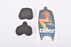 NOS Cinelli Alter / Integralter Pin Up Girls for Stems in 120 - 130 mm with Vintage Stewardess / Hostess / Airforce Motto from the 1990s