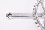 Mint Smutny 2-arm fluted cottered chromed steel crank set with 49 teeth in 175 mm from the 1930s - 1940s (Zweiarm Kurbel, Neuwertig)