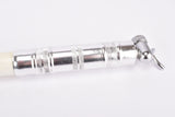 NOS White Silca Impero bike pump in 505-540mm with campagnolo valve #1030/2 from the 1950s - 1960s