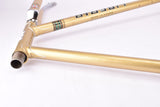 Golden Liberia Road Bike frame set in 58 cm (c-t) / 56 cm (c-c) with Reynolds 531 tubing and Simplex dropouts from 1970s