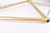 Golden Liberia Road Bike frame set in 58 cm (c-t) / 56 cm (c-c) with Reynolds 531 tubing and Simplex dropouts from 1970s