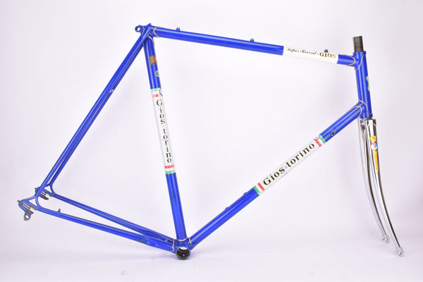 (wrong Decals) Gios Torino Super Record frame set in 61 cm (c-t) / 59.5 cm (c-c) with Columbus tubing and Campagnolo dropouts from the 1980s