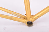 Golden Yellow (Goudgeel) Gazelle Champion Mondial "AA-Frame" defective! vintage steel road bike frame set in 56 cm (c-t) / 54 cm (c-c) with Reynolds 531 tubing and Campagnolo dropouts from the mid to late 1970s - defective!