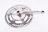 Stronglight #No.52 Diamant fluted 3-arm cottered steel crank set with 52/42 teeth in 170 mm from the 1950s - 1960s