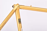 Golden Yellow (Goudgeel) Gazelle Champion Mondial "AA-Frame" defective! vintage steel road bike frame set in 56 cm (c-t) / 54 cm (c-c) with Reynolds 531 tubing and Campagnolo dropouts from the mid to late 1970s - defective!