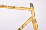 Golden Yellow (Goudgeel) Gazelle Champion Mondial "AA-Frame" defective! vintage steel road bike frame set in 56 cm (c-t) / 54 cm (c-c) with Reynolds 531 tubing and Campagnolo dropouts from the mid to late 1970s - defective!