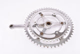 Stronglight #No.52 Diamant fluted 3-arm cottered steel crank set with 52/42 teeth in 170 mm from the 1950s - 1960s