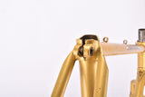 Golden Yellow (Goudgeel) Gazelle Champion Mondial "AA-Frame" defective! vintage steel road bike frame set in 56 cm (c-t) / 54 cm (c-c) with Reynolds 531 tubing and Campagnolo dropouts from the mid to late 1970s - defective!