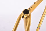 Golden Yellow (Goudgeel) Gazelle Champion Mondial "AA-Frame" defective! vintage steel road bike frame set in 56 cm (c-t) / 54 cm (c-c) with Reynolds 531 tubing and Campagnolo dropouts from the mid to late 1970s - defective!