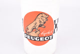 NOS Cycles Peugeot labled white (vintage) water bottle produced by Specialtes TA