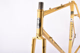Golden Yellow (Goudgeel) Gazelle Champion Mondial "AA-Frame" defective! vintage steel road bike frame set in 56 cm (c-t) / 54 cm (c-c) with Reynolds 531 tubing and Campagnolo dropouts from the mid to late 1970s - defective!
