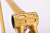 Golden Yellow (Goudgeel) Gazelle Champion Mondial "AA-Frame" defective! vintage steel road bike frame set in 56 cm (c-t) / 54 cm (c-c) with Reynolds 531 tubing and Campagnolo dropouts from the mid to late 1970s - defective!
