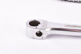 Magistroni fluted 3-arm cottered chromed steel crank set with 50/46 teeth in 170 mm from the 1950s - 1960s