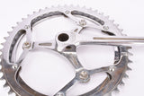 Magistroni fluted 3-arm cottered chromed steel crank set with 50/46 teeth in 170 mm from the 1950s - 1960s