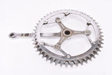 Magistroni fluted 3-arm cottered chromed steel crank set with 50/46 teeth in 170 mm from the 1950s - 1960s