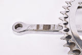 Magistroni fluted 3-arm cottered chromed steel crank set with 50/46 teeth in 170 mm from the 1950s - 1960s
