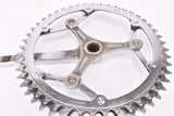 Magistroni fluted 3-arm cottered chromed steel crank set with 50/46 teeth in 170 mm from the 1950s - 1960s