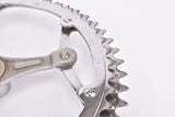 Magistroni fluted 3-arm cottered chromed steel crank set with 50/46 teeth in 170 mm from the 1950s - 1960s