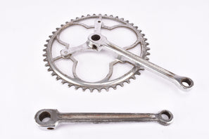 Smutny 2-arm double fluted cottered chromed steel crank set with 48 teeth in 170 mm from the 1930s - 1940s (Zweiarm Kurbel)