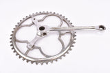 Smutny 2-arm double fluted cottered chromed steel crank set with 48 teeth in 170 mm from the 1930s - 1940s (Zweiarm Kurbel)