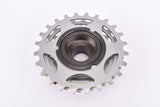 NOS / NIB Shimano 600 6-speed Uniglide Silver multiple freewheel with 14-24 teeth and english/italian tread from 1980