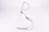NOS silver anodized single grooved Aluminum Handlebar in size 41cm (c-c) and 3ttt fit (25.8 ~ 26.0mm) clamp size